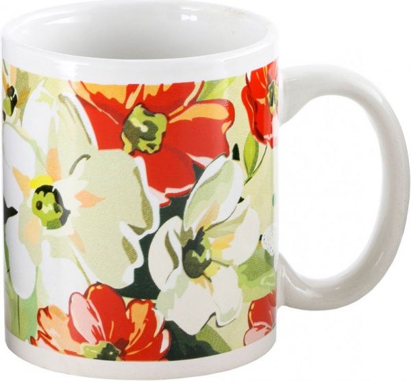Чашка Цветы 330 мл Оселя