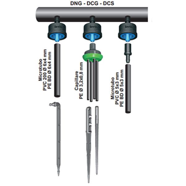 Коллектор Irritec MC для капельниц iDrop DCS 5 шт