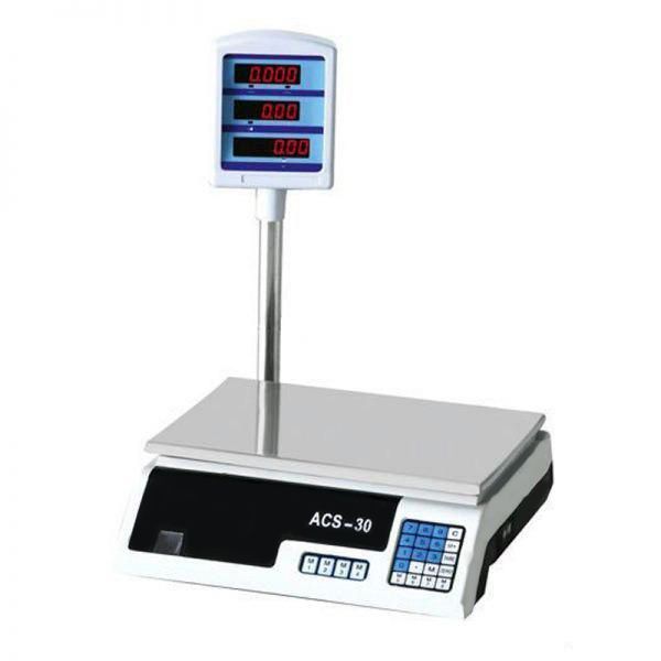 Ваги торговельні LT-30C зі стійкою (LED) 30 кг 