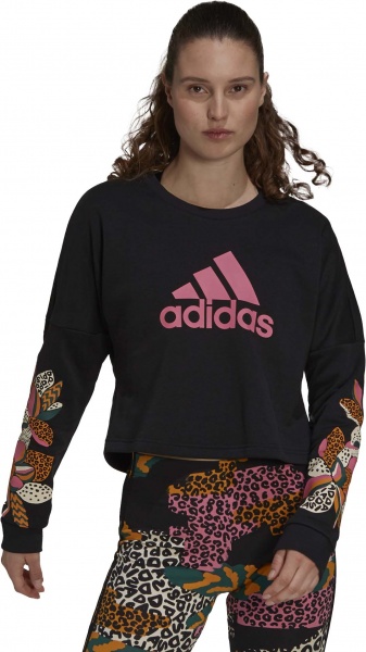 Світшот Adidas W FARM G SWT H45137 р. M чорний