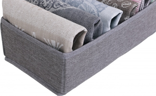 Органайзер для белья SO04119-1 London темно-серый 6 секций 90x320x320 мм