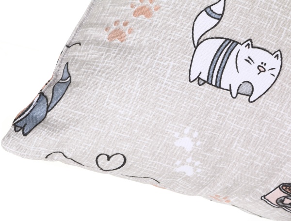 Подушка декоративна Кіт на кухні 35x50 см бежевий Homeline 