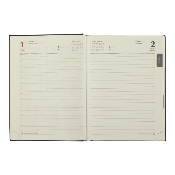 Щоденник датований CHESTER чорний Buromax A5 2024