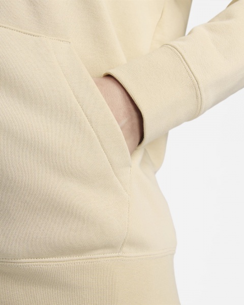 Джемпер Nike W NSW CLUB FLC FZ HOODIE STD DQ5471-126 р.M бежевий