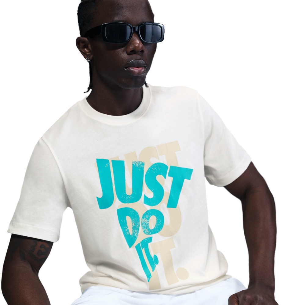 Футболка Nike M NSW TEE 12MO JDI SP25 HJ0554-133 р.M бежевый