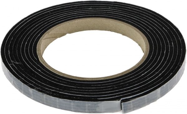 Лента каучуковая самоклеящийся резиновый 3x10 мм 3 м темно-серый 