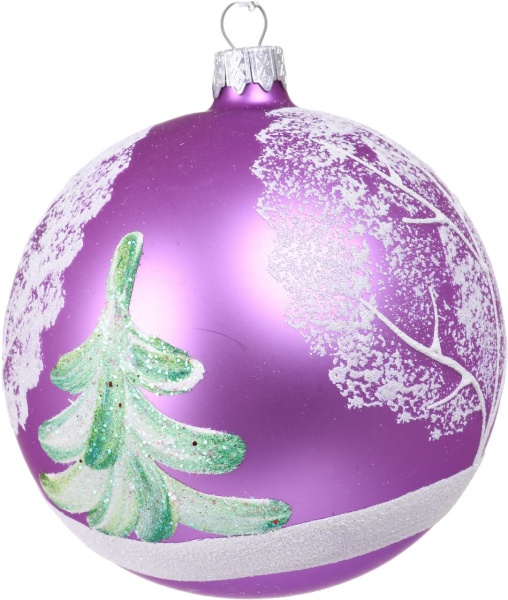 Шар новогодний мульти d 100 мм в ассортименте