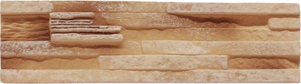 Плитка гипсовая прямая RUSTIKA Верона золотистая 0,4 кв.м 