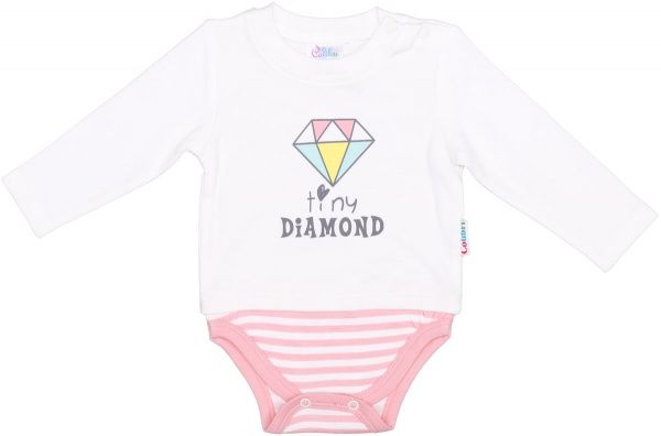 Боді з довгим рукавом tiny diamond р.80 молочний CLG005 