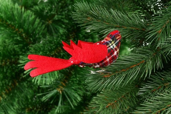 Декорация новогодняя Птичка шотландская 9207-14