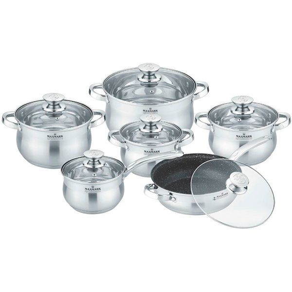 Набір посуду 12 предметів MK-BL2512А Maxmark