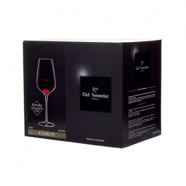 Набор бокалов для вина Sublym 550 мл 6 шт. Chef&Sommelier 