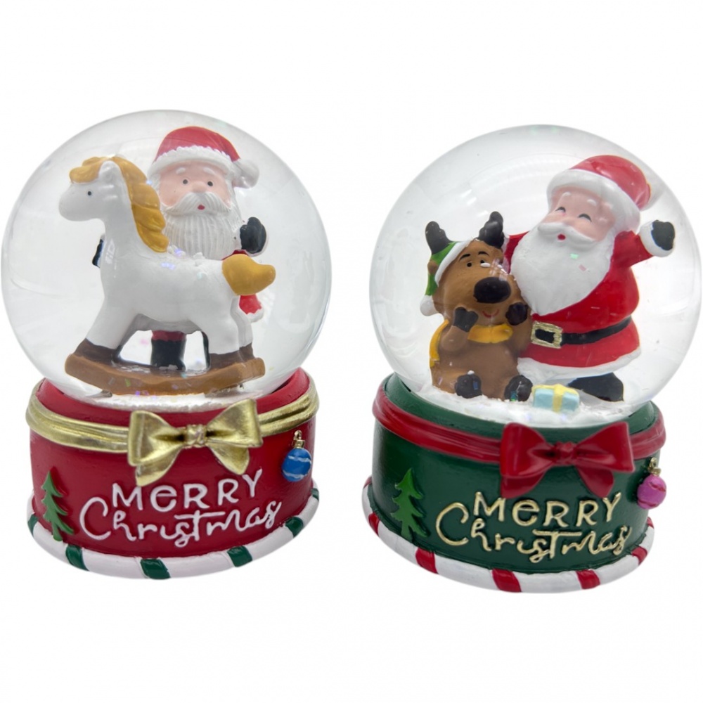 Шар новогодний Zhongyang Economic Санта со зверьками (в ассортименте) ZY29587