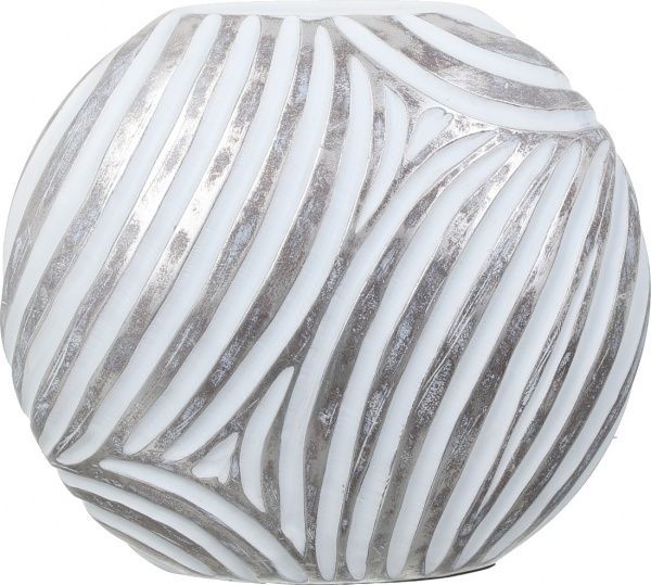 Ваза Circle 27.5х11х24 см біла