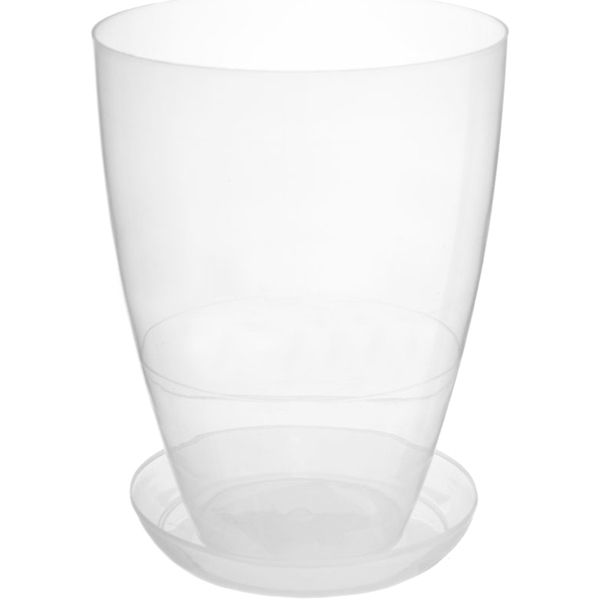 Горшок цветочный Омела 12 см прозрачный