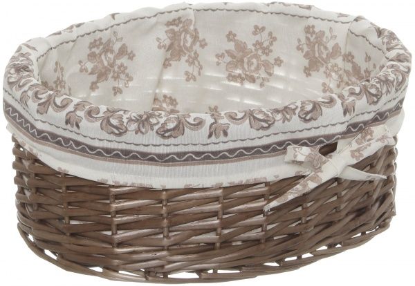 Корзина плетеная с текстилем 40х31х16 см HQ13-52CD-3 