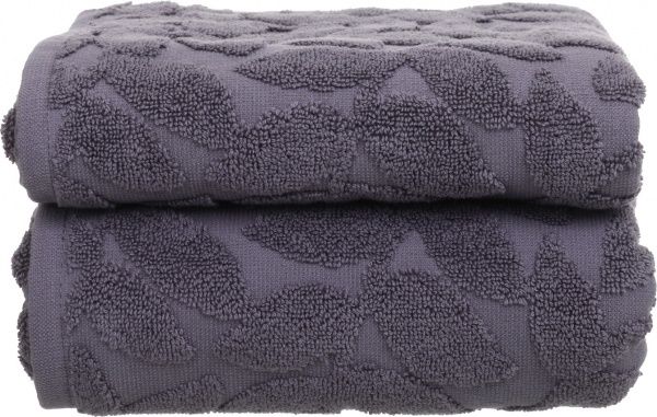 Полотенце Leaf 70x140 см антрацит ABC 