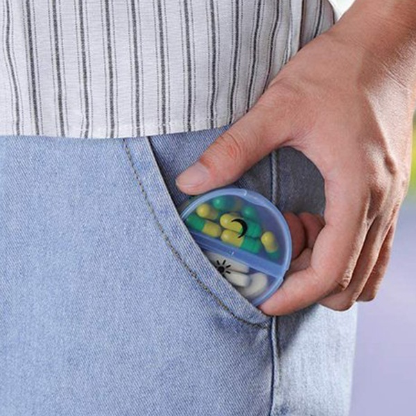 Таблетница MVM на 7 дней (утро-вечер) PC-14 COLOR