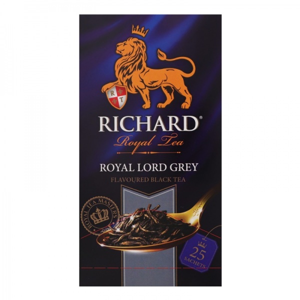 Чай черный Richard байховый ароматизированный Royal Lord Grey 25 шт. 