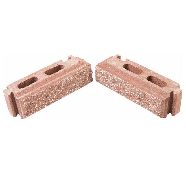 Елемент стовпа Кая 75x235x75 мм червоно-білий Моноліт-Брук 