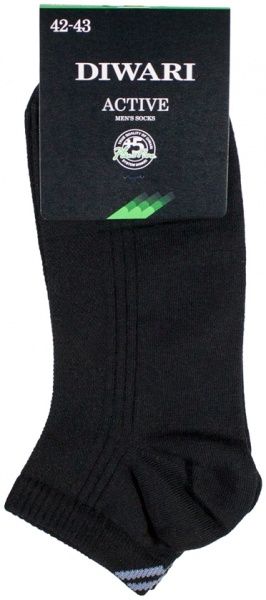 Шкарпетки Diwari ACTIVE 018 короткі р. 27 чорний 