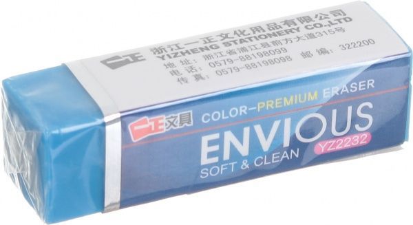 Ластик голубой YZ-2232 1,5х5,5 см