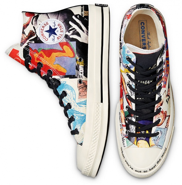 Кеды Converse CHUCK 70 HI 170680C р.US 10,5 разноцветный