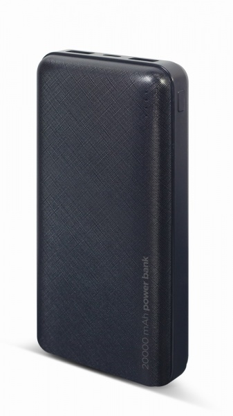 Внешний аккумулятор (Powerbank) Gembird PB20-02 20000 mAh black (PB20-02) 20000 mA 