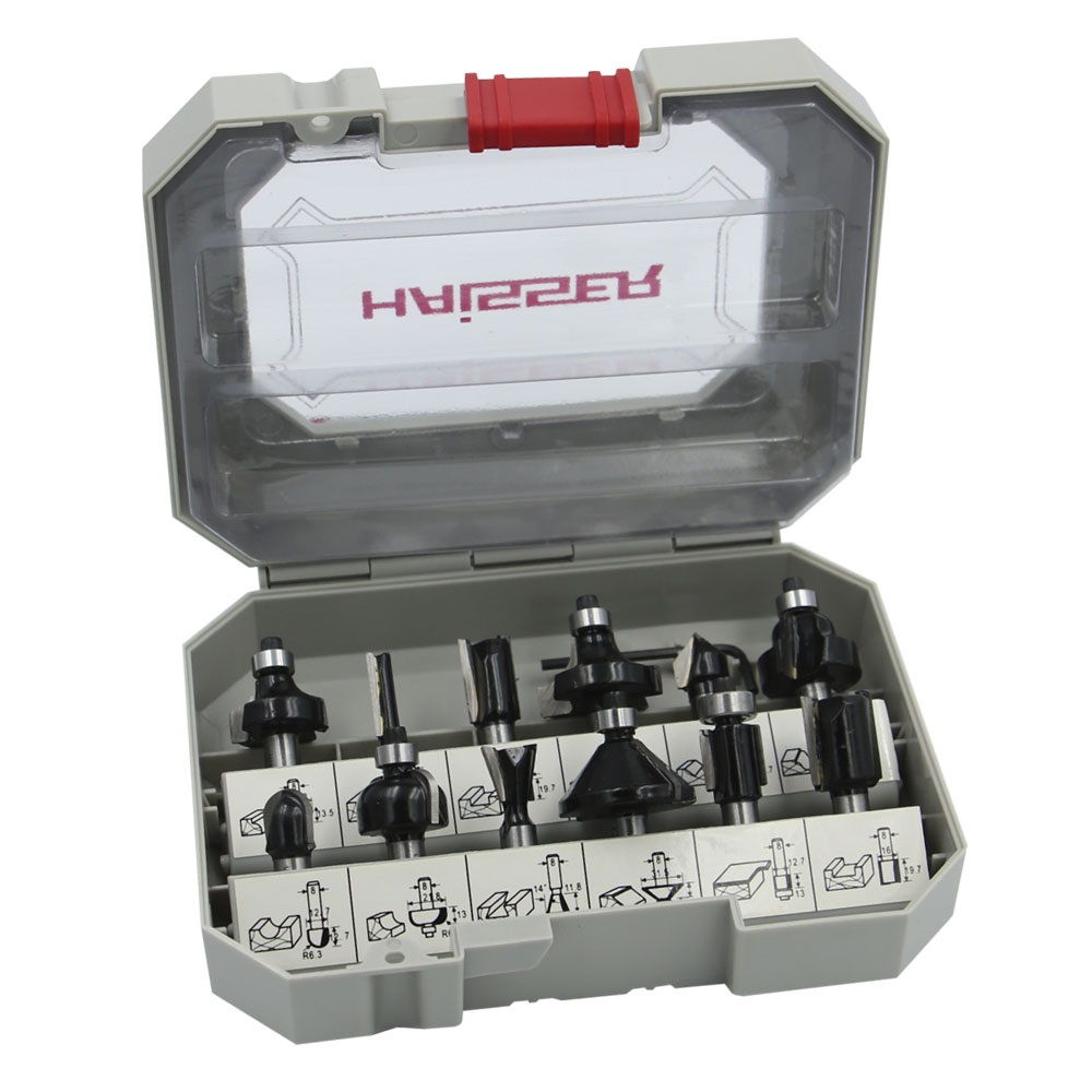 Набор фрез Haisser по дереву 12 шт. 120863