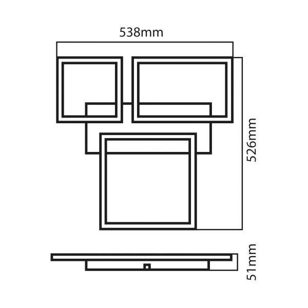 Люстра світлодіодна HOROZ ELECTRIC VENEZIA 1x40 Вт без цоколя хром 019-057-0040-010 