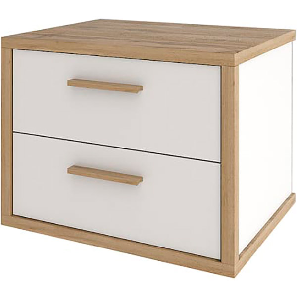 Тумба прикроватная Софро Синди 500 2Ш белый 