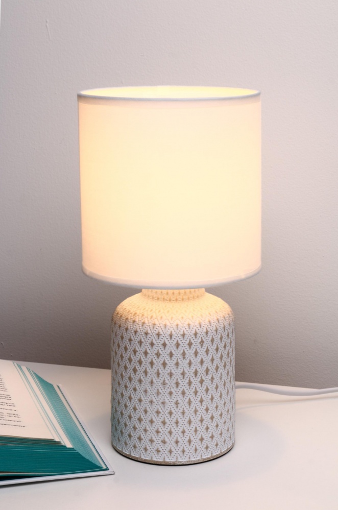 Настольная лампа Sensio 1x40 Вт E14 белый ALT-T-D4208SSW