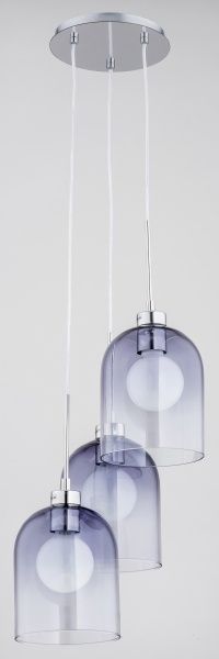 Люстра подвесная ALFA Rona Plafon 3x60 Вт E27 графит 62055 