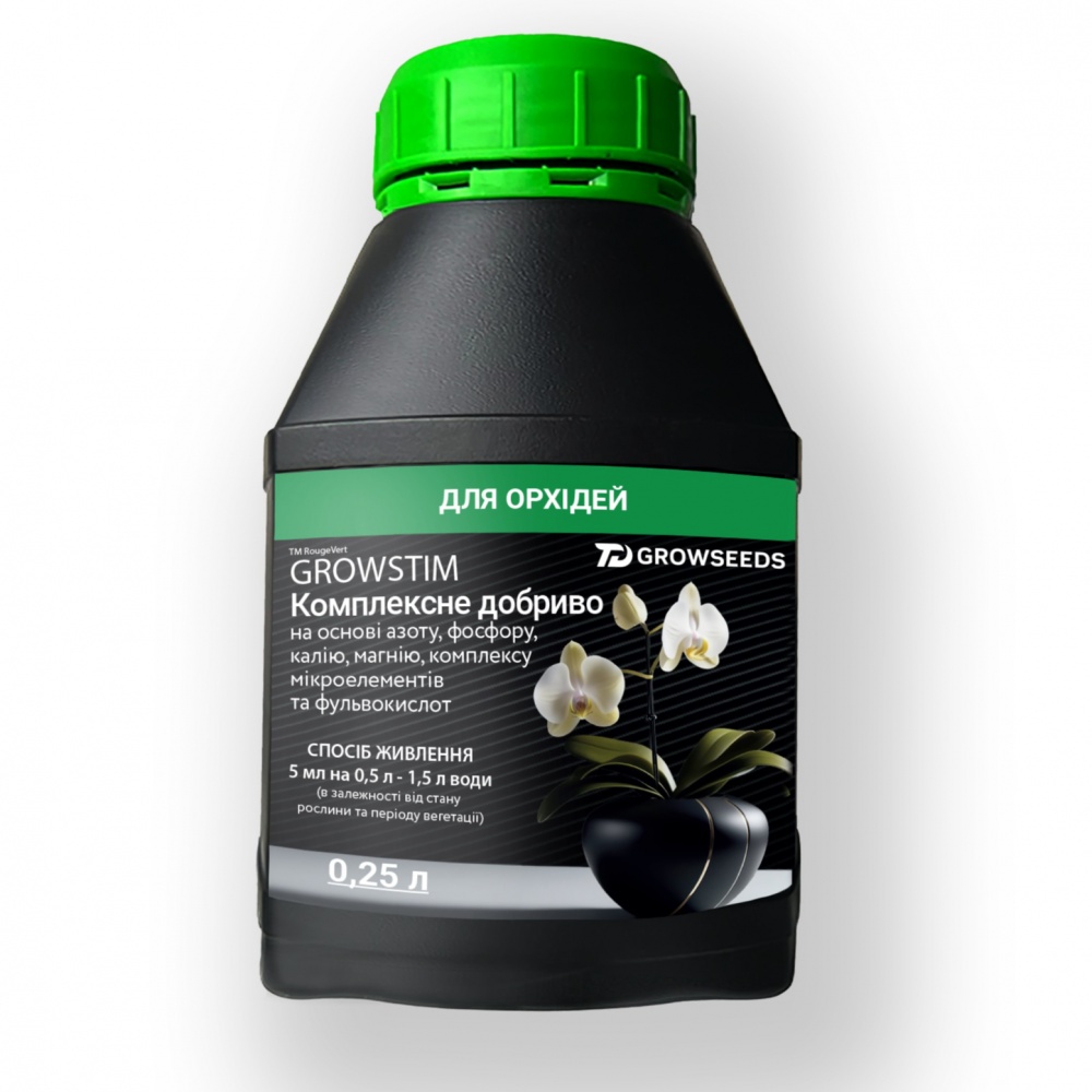 Добриво PLANTIN Growstim Rougevert для орхідей 0,25 л