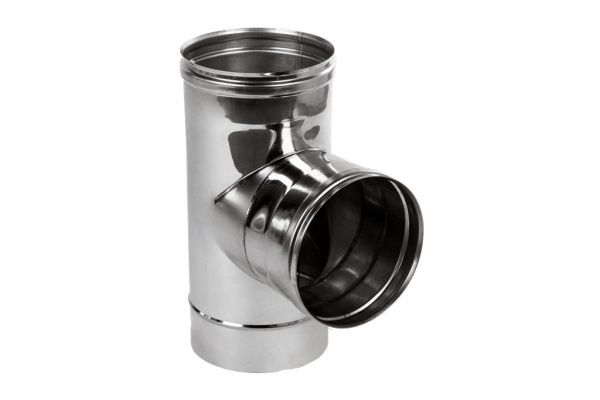 Тройник моно 0,8 мм нерж Ф110 мм 87°Versia-Lux 