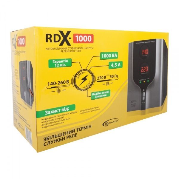 Стабилизатор напряжения Gemix RDX-1000