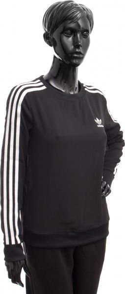 Світшот Adidas 3 Stripes Sweat AY5241 р. 34 чорний