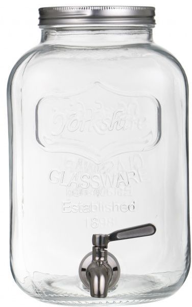 Банка с вакуумной крышкой и металлическим краном 5 л