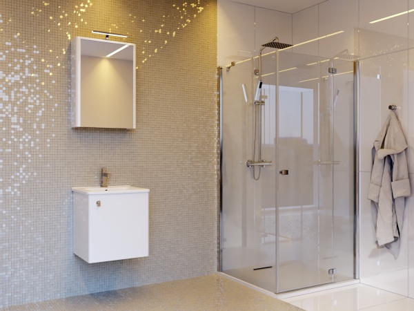 Тумба підвісна ЮВЕНТА Тумба Novara - 50 підвісна біла з умивальником Urban-50