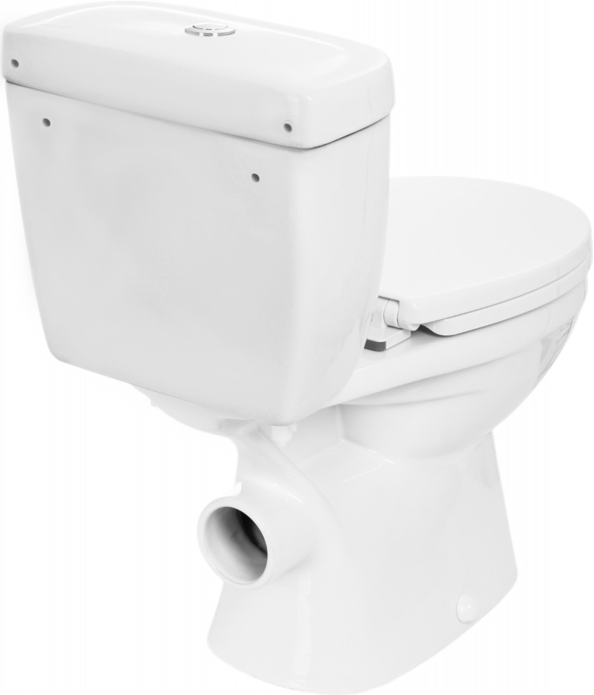 Унітаз-компакт Water House Round rimless, сид. поліпропіленове soft-close