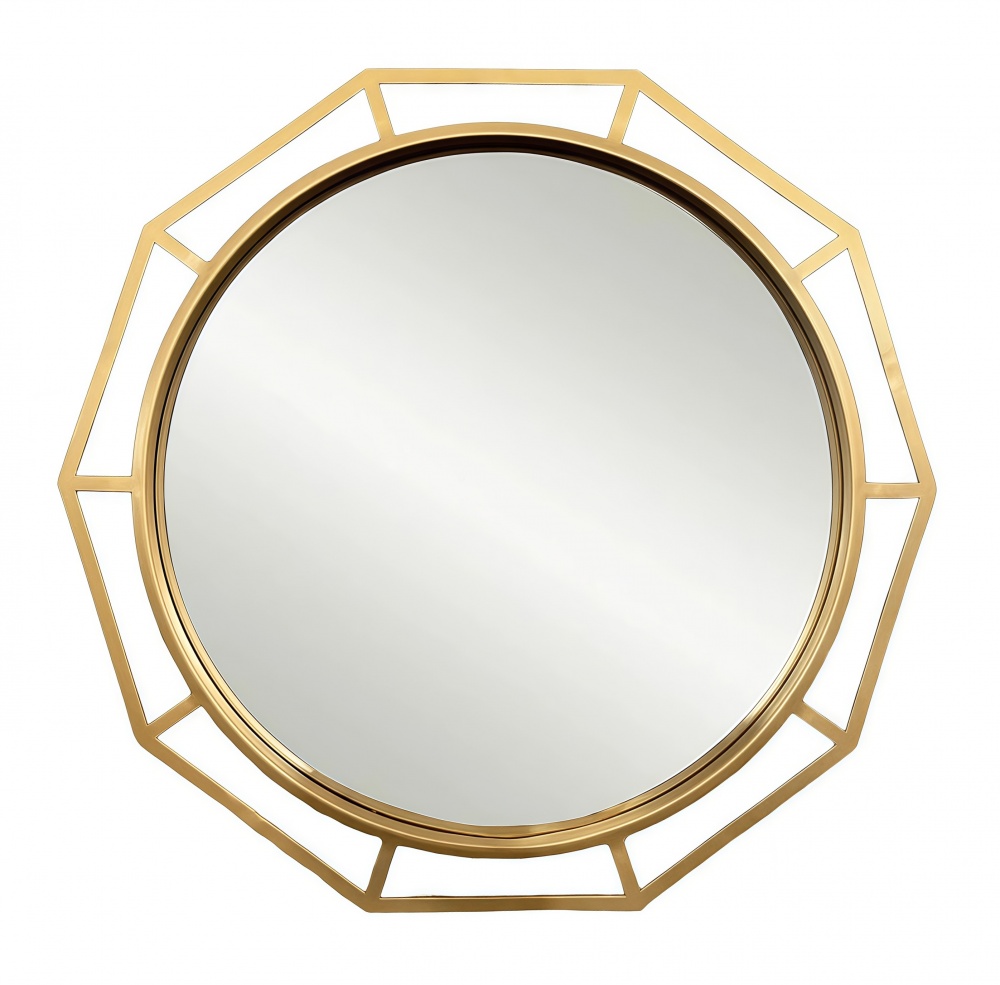 Дзеркало настінне Арт-Сервіс коло в метал. рамі 57х60 TM30102 золото