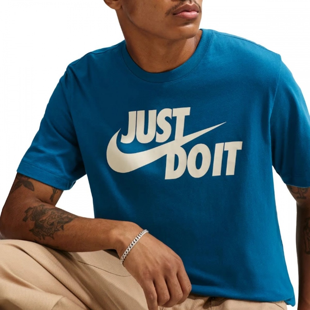 Футболка THE NORTH FACE M NSW TEE JUST DO IT SWOOSH AR5006-476 р.XL голубой