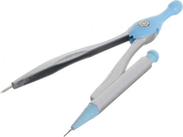 Циркуль блакитний із сірим