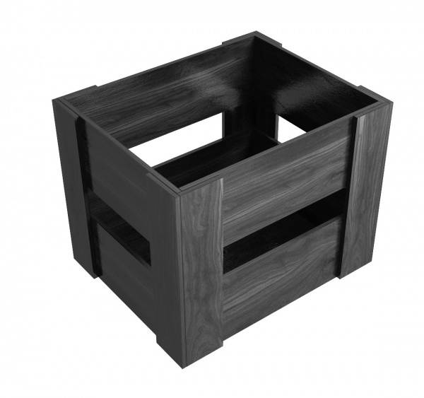 Ящик деревянный 330x410x320 чёрный
