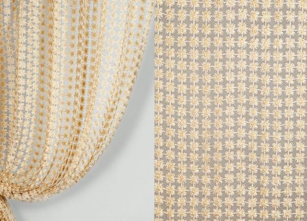 Тканина тюлева 280 см сітка фентезі золото 