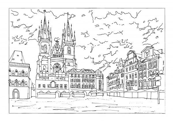 Скетчбук Прага А4 10 лист. 1В1522 Аркуш