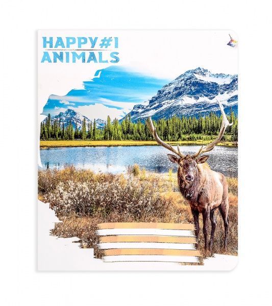 Комплект зошитів Планета звірів 24 аркуша в лінію 20 шт. Поділля