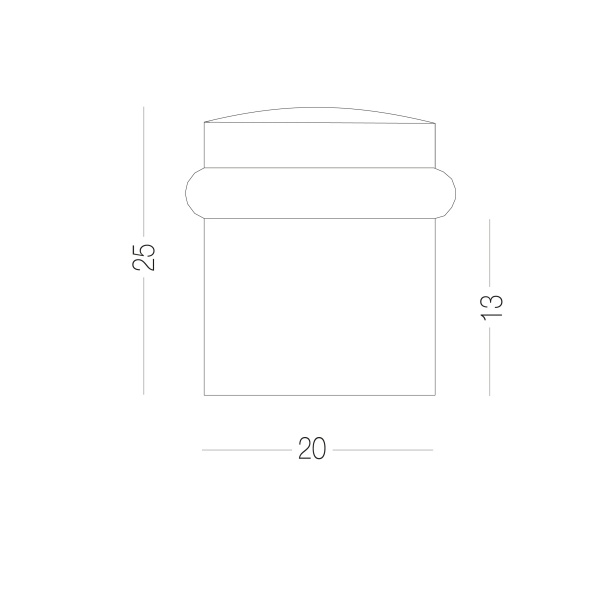 Стопор дверний MVM M-25 чорний