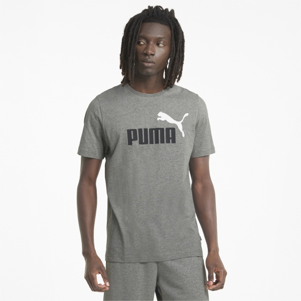Футболка Puma ESS+ 2 Col Logo Tee 58675903 р.L сірий