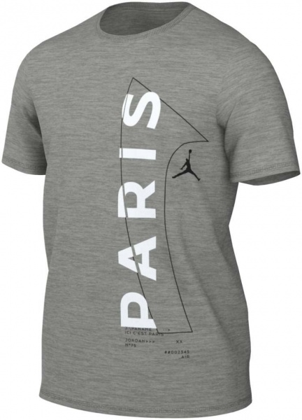 Футболка Nike PSG WORDMARK TEE DM3092-063 р.L сірий